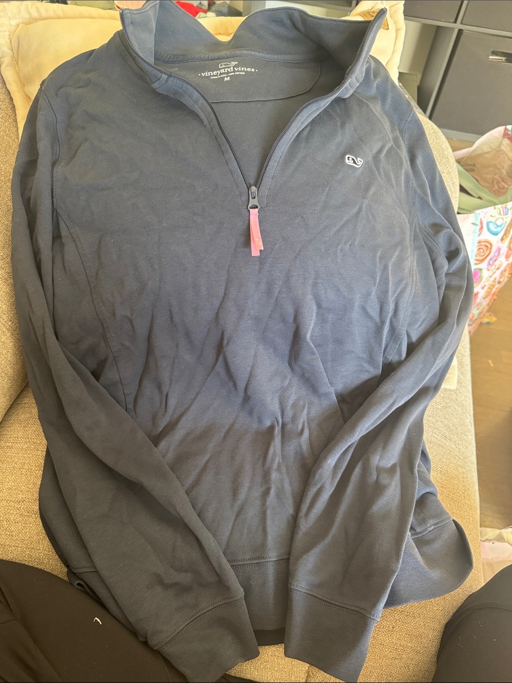Vineyard Vines Quarter-Zip Sweatshirt Navy Medium